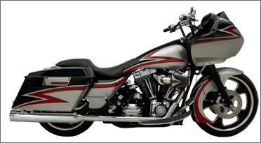 SuperTrapp 140-65222 4 inch Stout Slip-Ons - Harley Davidson FLH/FLT 95-09 - Chrome