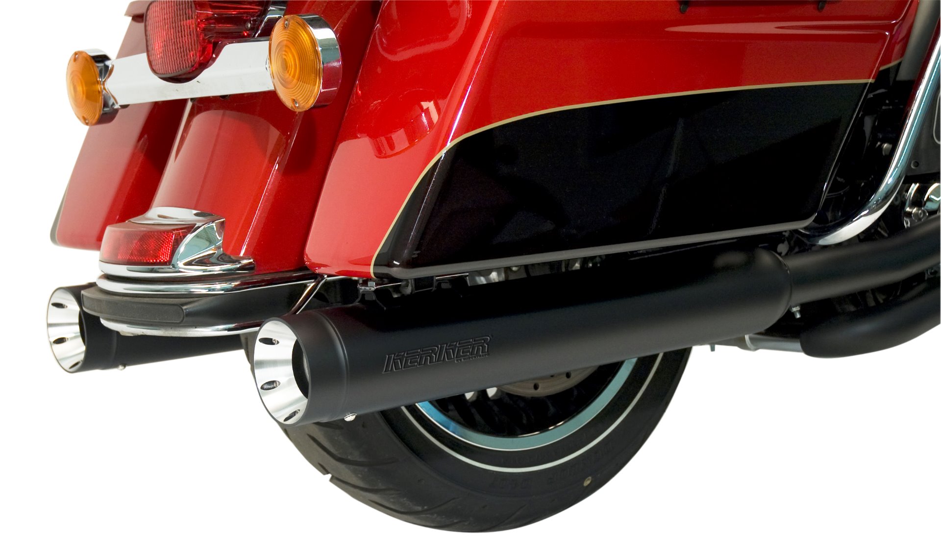 Kerker 147-78228 - Slip-on Stout Muffler - Harley Davidson FLH/FLT '17-21 - Black