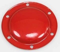 SuperTrapp 406-3148 4 inch Closed End Cap 6-Bolt - Red Painted S/S